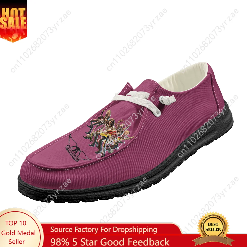 

Aerosmith Casual Shoes Men Women Breathable Flat Footwear Indoor Outdoor Lightweight Shoe Fashion Popular Patterns Custom Shoes