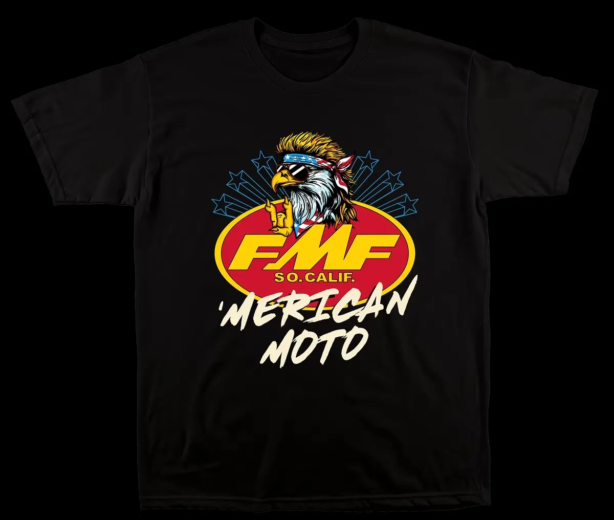 FMF Power Supply Company 1973 Vintage Motocross Racing Marken-Grafik-T-Shirt aus Baumwolle für Herren und Damen, Streetwear-T-Shirt – Detail 6