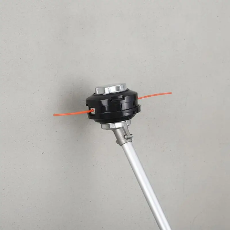 Heavy Duty Grass Trimmer Head Durable Aluminum Cap Easy Line Feed for Home Backyard Weed Cutting Work