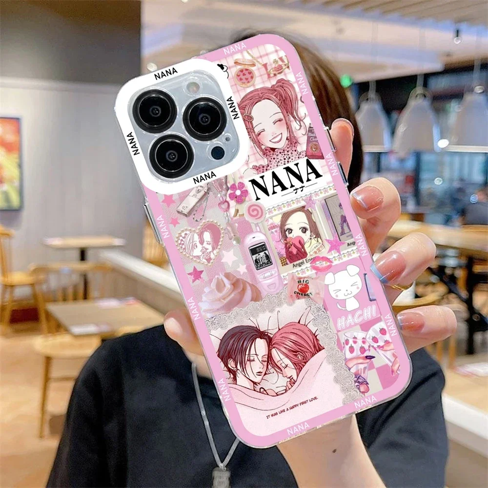 Cartoon Oosaki Nana Phone Cover for iPhone 15 14 13 12 11 Pro Max 15Plus Mini X XS XR 7 8 Plus Couple Cover for iPhone 11 Cases