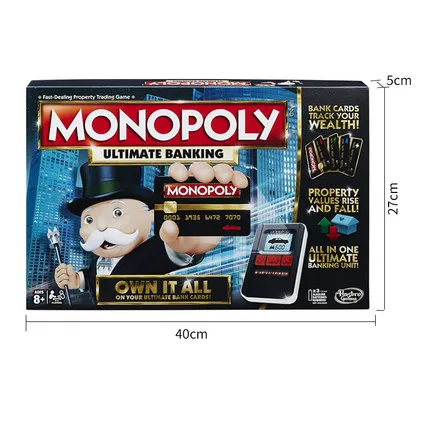 Original Monopoly Board Games Electronic Banking Wealth Investment Multiplayer Party Interactive Toys for Kids Property Trading