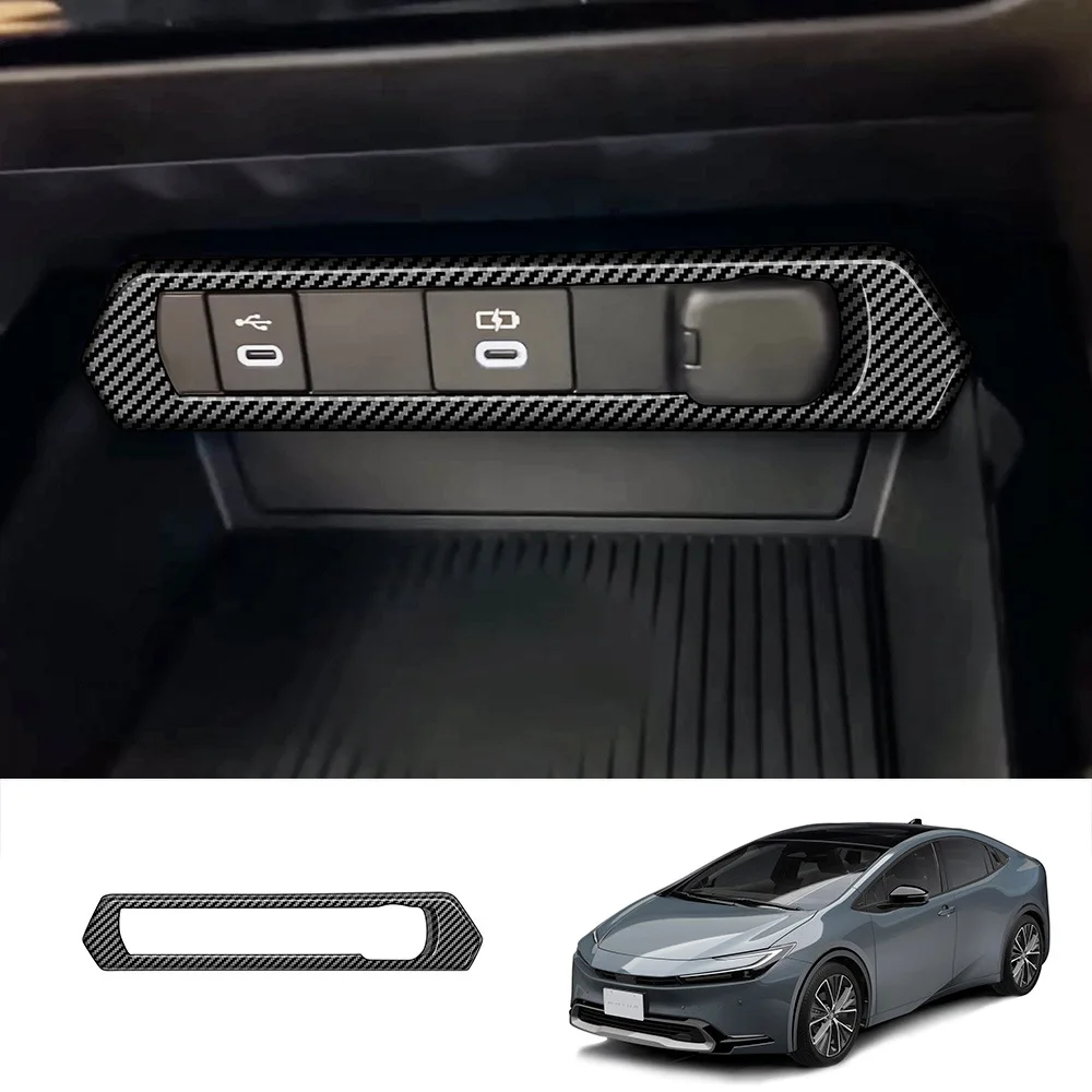 

For 2023 Toyota Prius 60 Series Cigarette Lighter Switch Panel, Modified Charging Port Panel, Central Control Decoration