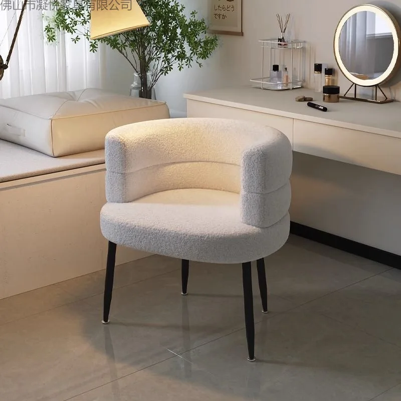 Household Back Bedroom Dressing Light Luxury Sofa Chair Premium Nail Art Chair Makeup Chair