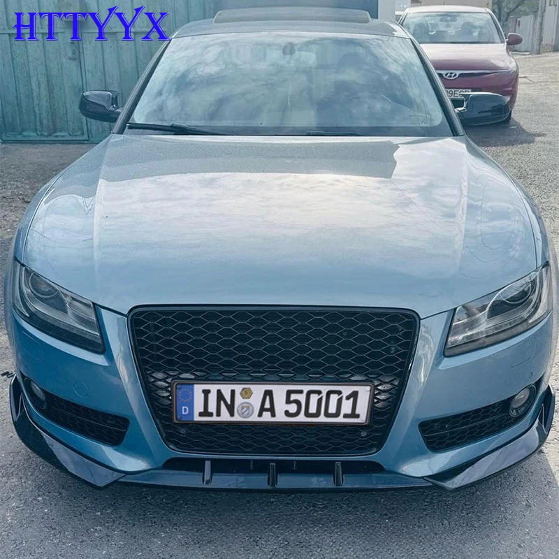 앞 범퍼 스플리터 립 디퓨저 바디 키트 스포일러 가드 Audi A5 B8 Quattro 2008 2009 2010 2011 (S-LINE 모델 용 아님) 썸네일 2