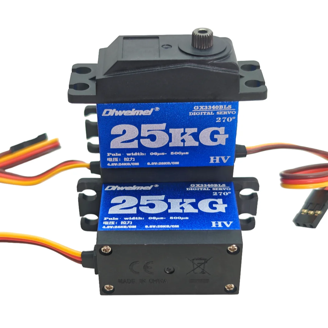 25kg servo 25kg servo digital High Torque Servo180° 270° Wide Angle HV 4.8-6.0V Metal Gear Servo for RC Car Drone Robot Arm