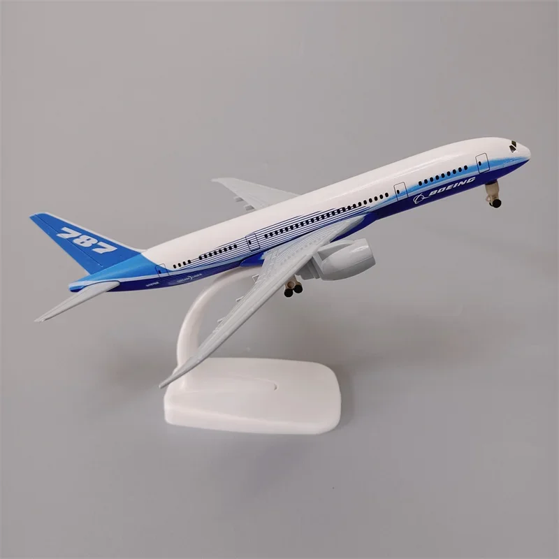 Modelo de liga de metal de 19cm, protótipo boeing 787 b787 companhias aéreas airways, modelo de avião, aeronave fundida com trens de pouso