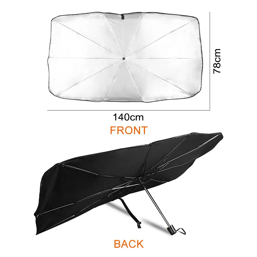 Car Windshield Sunshade Umbrella Parasol Cover Protector For BMW Toyota Citroen Mercedes Benz Audi Cadillac Auto Accessories - view 6