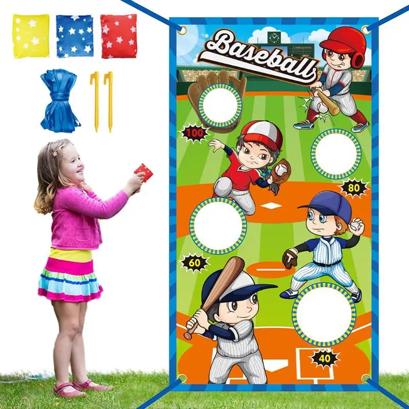 

Bean Bag Toss Games For Toddler Interactive Cornhole Bag Toss Board Game Toy Kit Portable Bean Bag Toy Portable Funny Kids Games