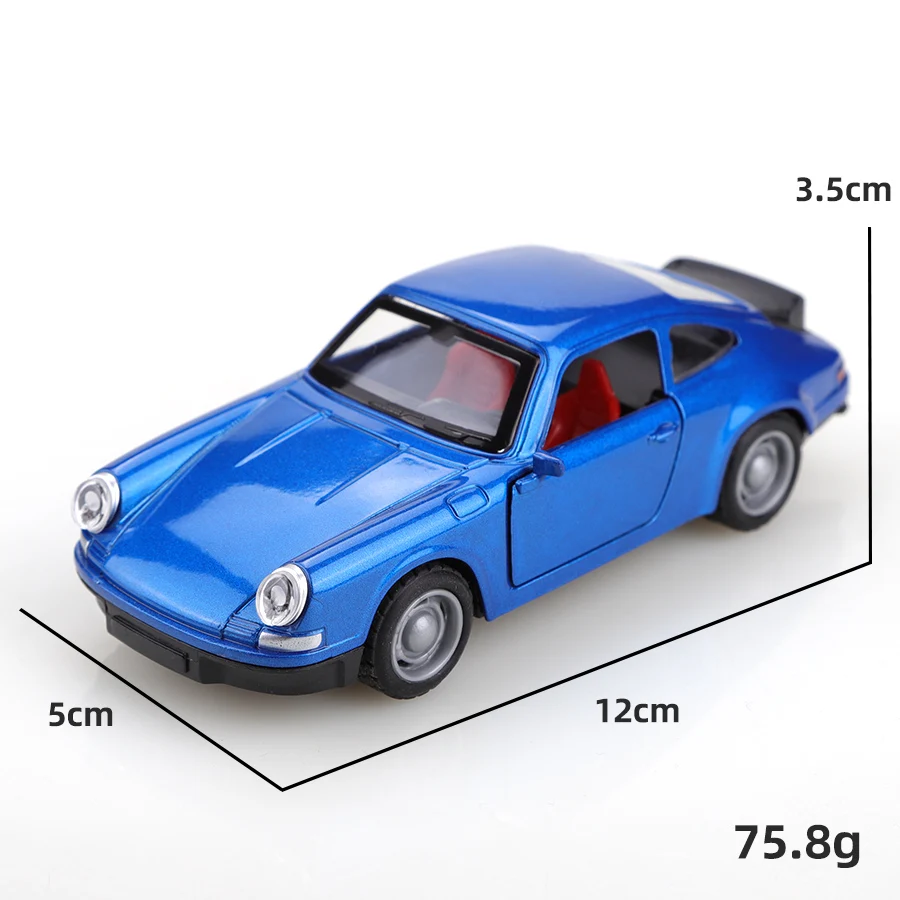 Coche de juguete modelo 9ll de aleación estilo clásico, tres puertas que se pueden abrir, súper coleccionable, juguete para niños, función de retroceso, escala 1/36 (en bolsa)