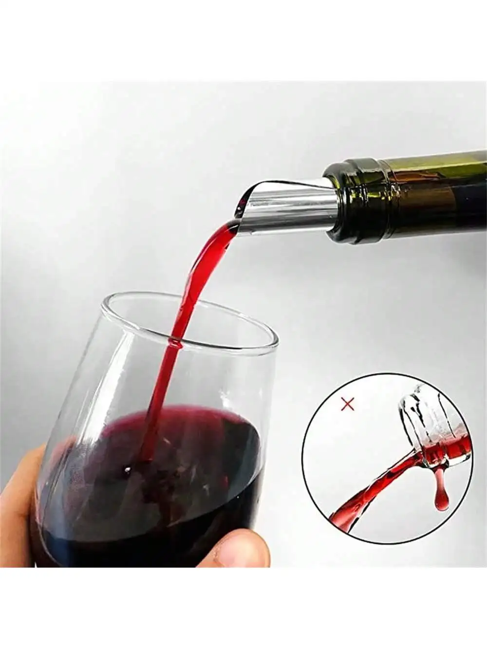 

Wine Pour Disc Slice Party Supplies Drop Stop Pour Spout Cards 3 inch Flexible Collapsible Bar Accessories