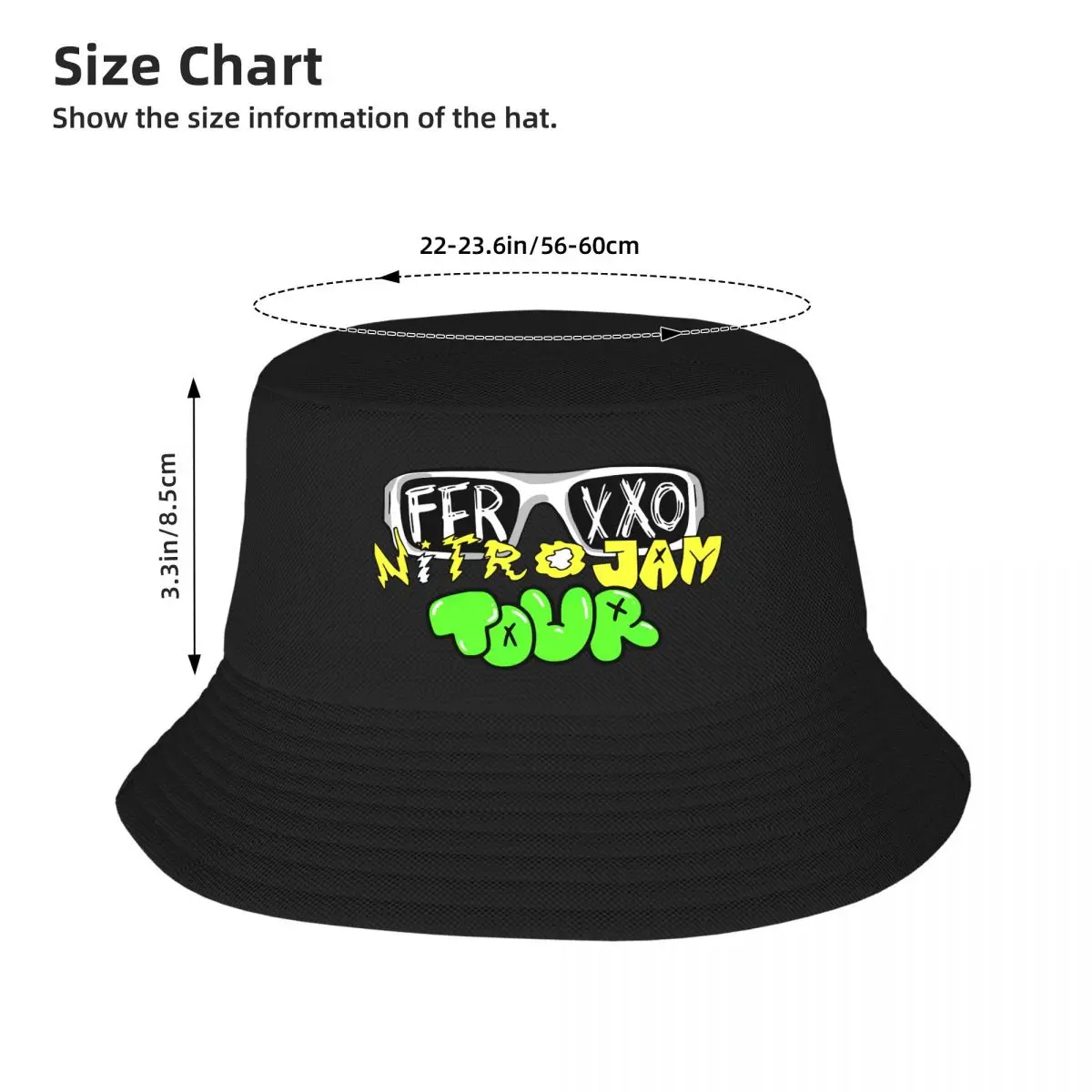 Custom Pop Singer Feid Ferxxo Bucket Hat Men Women Beach Sun Summer Fishing Cap