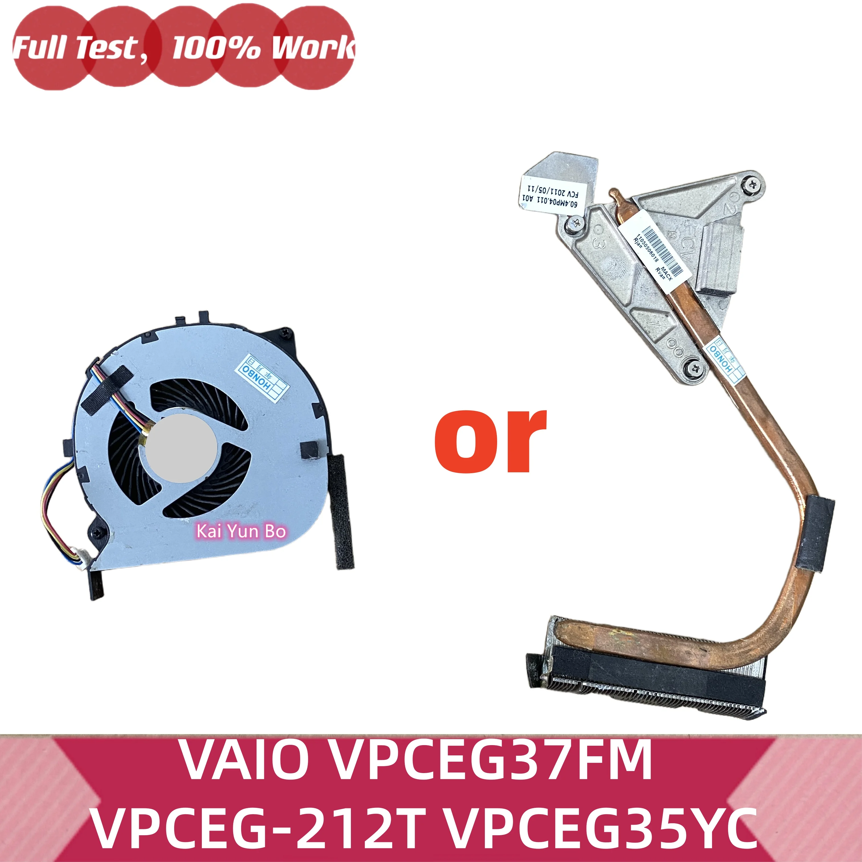 60.4MP04.011 23.10504.001 Ventilador de resfriamento de CPU ou dissipador de calor para Sony VAIO VPCEG37FM VPCEG-212T VPCEG35YC