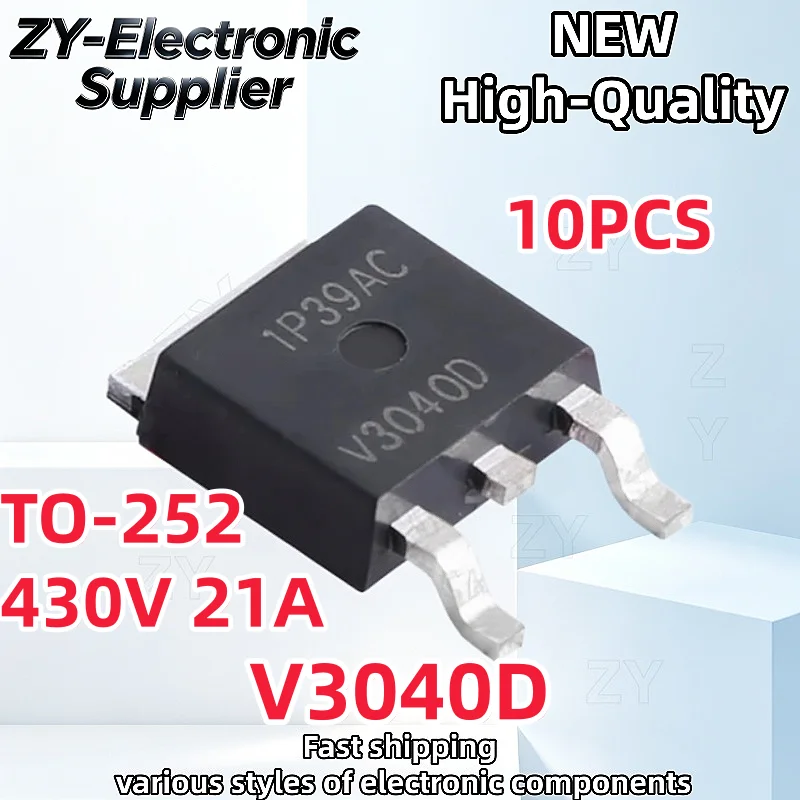 10Pcs New Original V3040 V3040D ISL9V3040D ISL9V3040D3ST TO-252 IGBT Best Quality In Stock