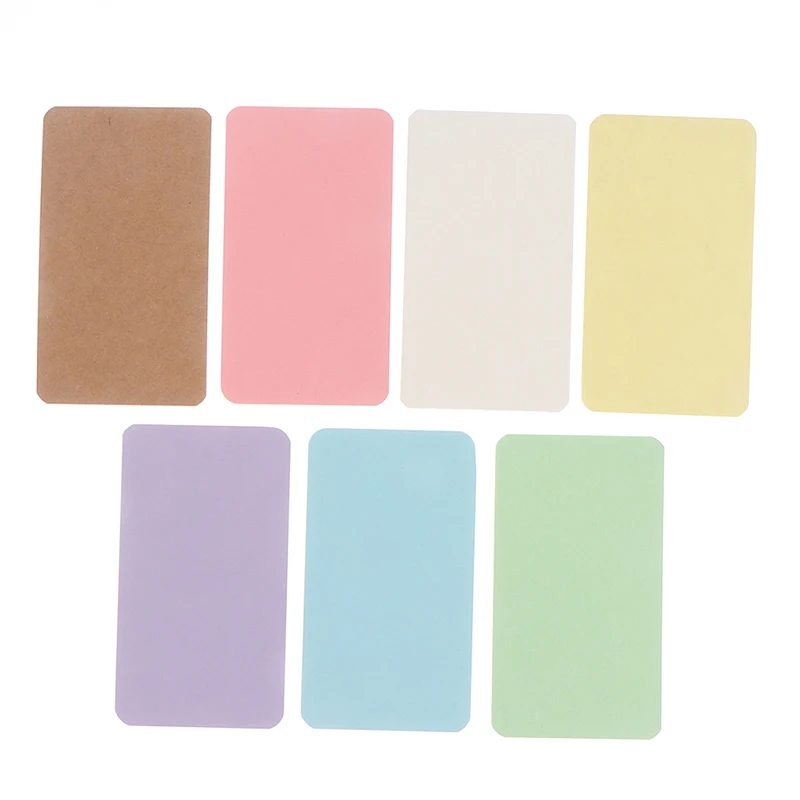 100pcs 4.5*8cm Blank Card For Business Cards For Message And Book Name