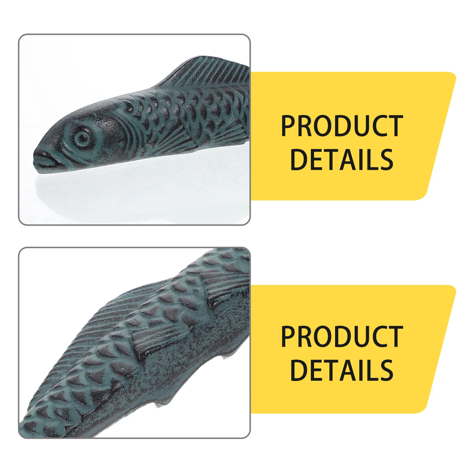 

Chinese Style Cast Iron Paperweight Carp Shape Decorative Paper Weight for Calligraphy Practice Tool Painting Sumi Drawing Tool