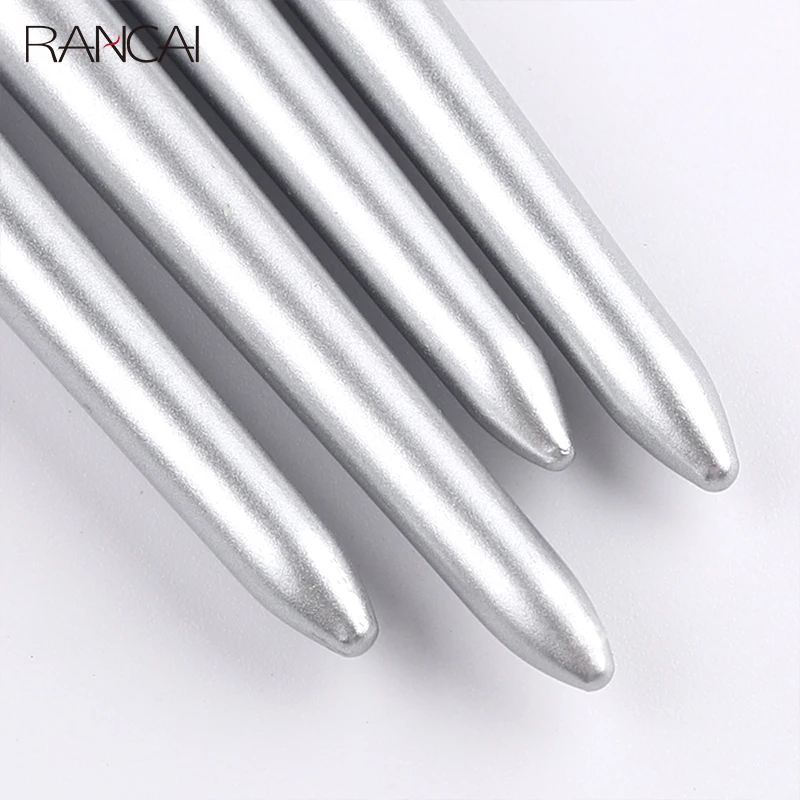 Makeup Brushes 4 Pcs Eye Brush Set Silver Portable Cosmetics Eye Shadow Concealer Blending Noseshadow Detail Make Up Tool