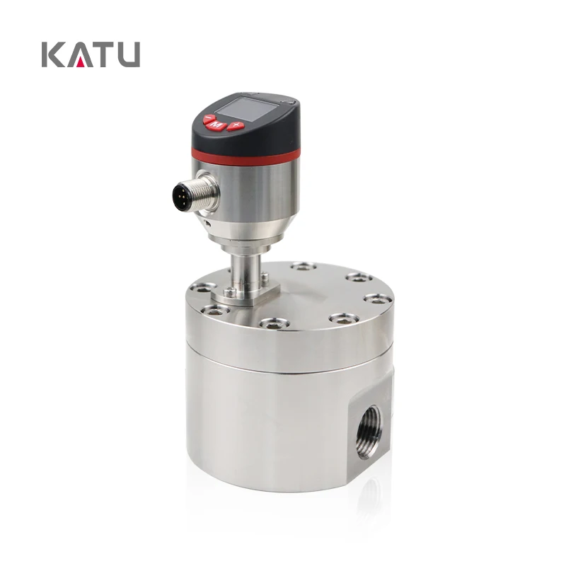 Factory direct sale FM500 stainless steel viscous medium measurement high precision LED digital display gear flow meter