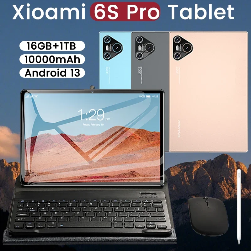 

Global Version Xioami Pad 6S Pro Android tablets 16GB+1024GB 5G WiFi SIM card snapdragon888 Tablette 11 inch Original Tablet PC