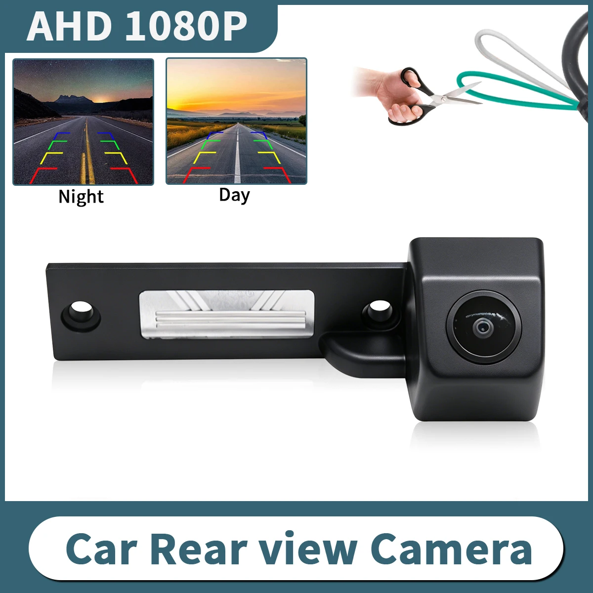 AHD 1080P Auto-Rückfahrkamera Wasserdicht 170° °   Weitwinkel für VW Transporter T5 T30 Caddy Passat B5 Touran Jetta GOLF PLUS