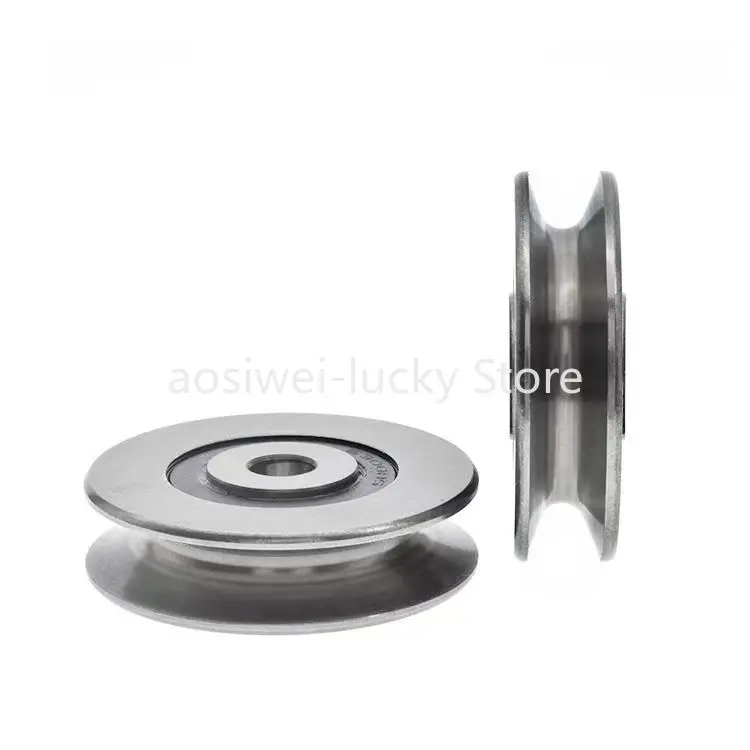 

2 шт. нестандартный рифленый шкив подшипник бесшумный подшипник стальная направляющая колесо U рифленый шкив прецизионный механический ролик