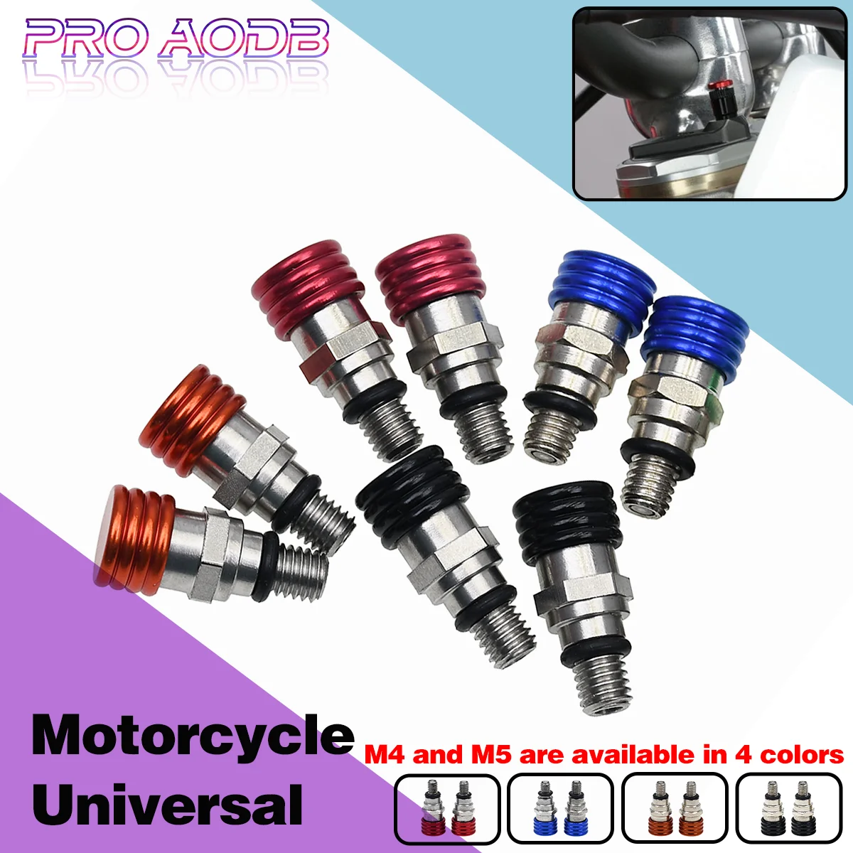 M4 M5 CNC Motorcycle Fork Air Bleeder Valves For Husqvarna TC FC TE FE 85-501 2014-2019 For KTM SX SXF XC XCF XCW XCFW EXC EXCF