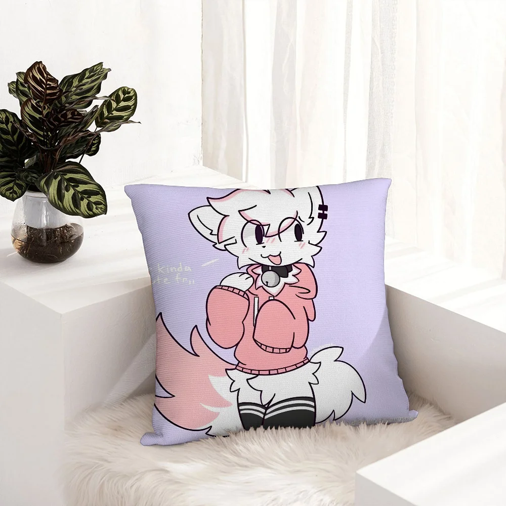 

B-Boykisser Silly Cat Cute Pillow Case Plush Fabric Soft Pillowcase Double Sided Print Sofa Cushion Cover Throw Pillow Cover