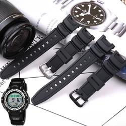 Resin High Quality Watch Strap Pin Buckle Accessories for Casio SGW-100 200 3157 Prg110 Series Concave Interface Watchband