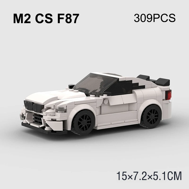 MOC Z3 Z4 M2 M3 współpracował 320i Model samochodu sportowego samochodowe klocki budowlane miasto prędkość pojazd wyścigowy cegły zabawki prezenty dla dzieci chłopcy