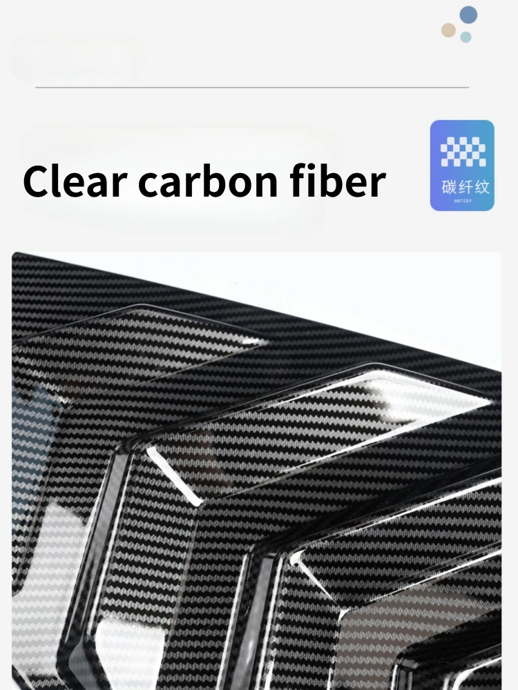 For NIO ET7 special rear window glitter blackened EC6 rear triangle blinds body trim to modify Darth Vader image 4