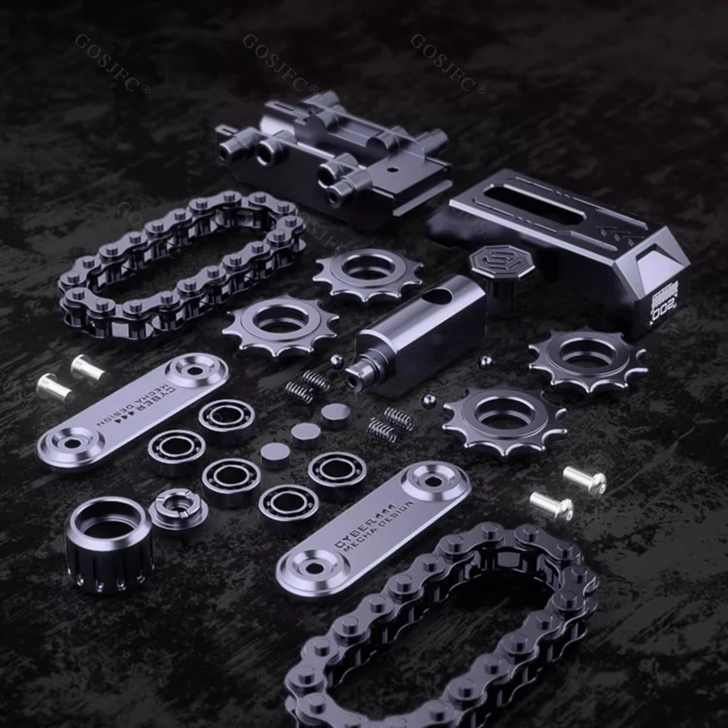 Tank EDC Push Slider Mechanical Ratchet Stress Relief toys Adults Stress Relief Toy Mechanical Push Slider