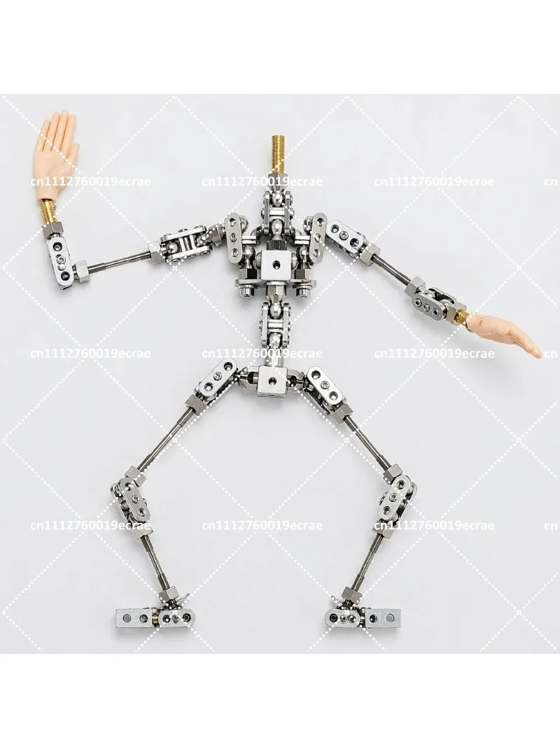 Stop Motion Animation Puppet Armature Stainless Steel Flexible Skeleton Wear Resistant Doll Joints