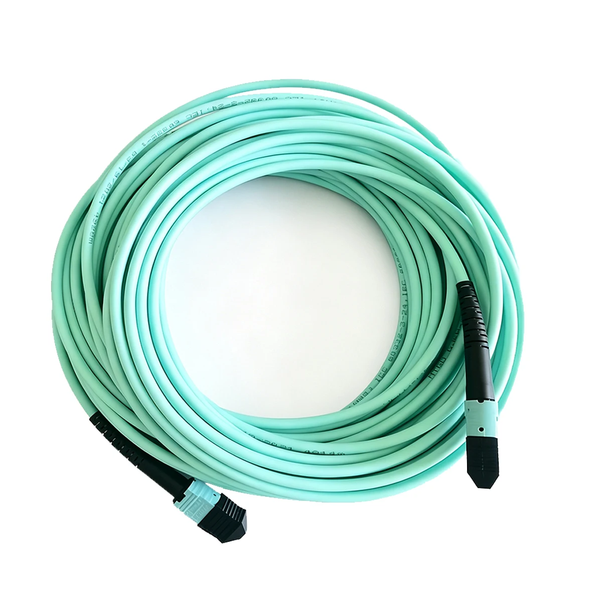 MPO Fiber Patch Cable OM3/OM4 8 Core/12 Core/24 Core 1M-50M LSZH Low Loss Breakout Trunk Cord for 40G 100G Data Center