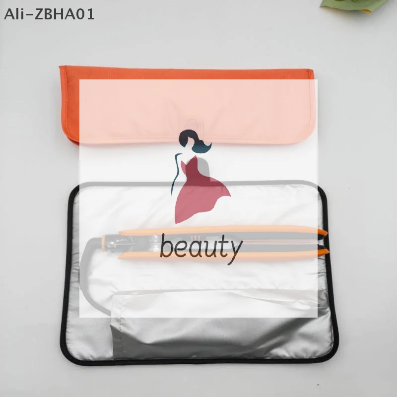 Iron Prevent Burns Styling Organizer Portable Anti-Heat Mats Heat Resistant Mat Pouch For Hair Straightener Flat Iron Curling