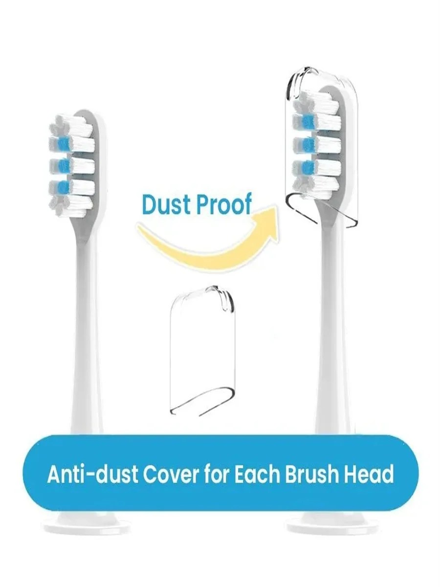 Replacement Brush Heads For Xiaomi Mijia T300 T500 T700 Electric Toothbrush Soft Bristle Nozzles With Dust Cover 1/410/20pcs