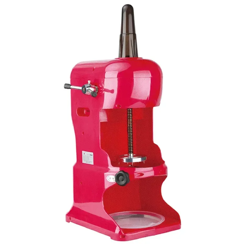 Blue Electric Ice Shaver Semi Automatic Crusher Household Plastic Snow Cone Machine for Home Kitchen Bar Hotel Use Compact