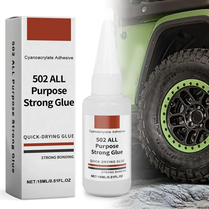 15ml Tire Repair 502 Glue Liquid Strong Rubber Wear-resistant Non-corrosive Glue for Motorcycle Tyre Puncture Repair Tools