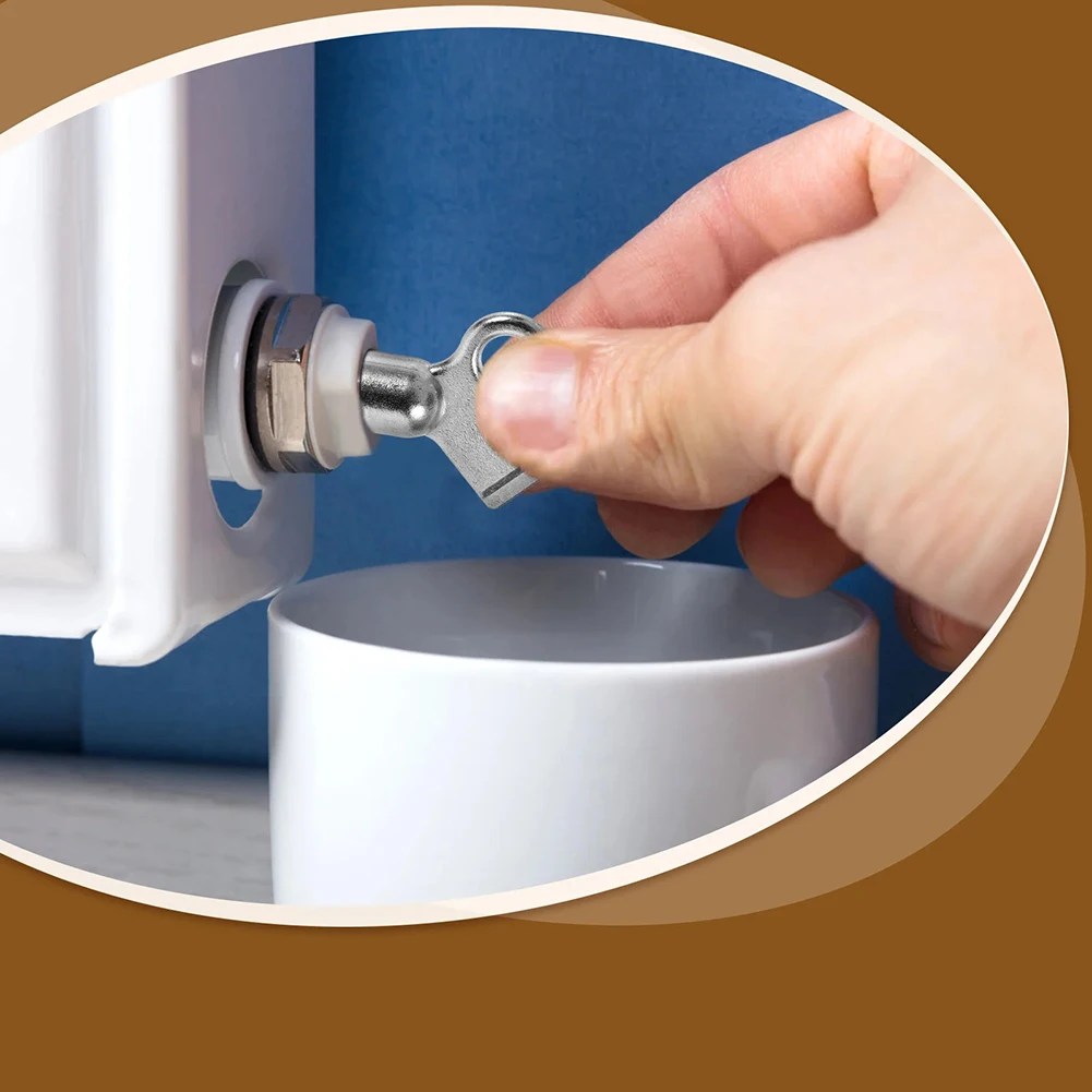 For Plumbing Tasks Air Vent Keys Radiator Keys Easy Radiator Access 2.20X2.20X0.90cm Radiator Bleed Keys Set Hvac System