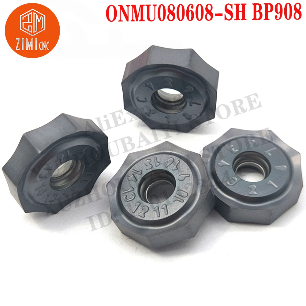 ONMU080608-SH BP908 ONMU 080608 SH Octagonal milling inserts Face mill Carbide Inserts Turning Tools Milling Blades metal lathe