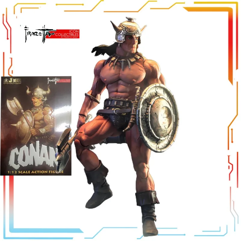 

Frazettagirl 1/12 Finished Product Movable Exquisite Figurine Series Conan The Destroyer Anime Toys Model Festival Gift for Boys