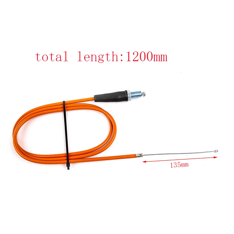 1200mm Straight Head Motorcycle Gas Throttle Cable suitable for 150CC 250CC 300CC 350CC 400CC 450CC 500CC ENDURO MX Pit Bike ATV