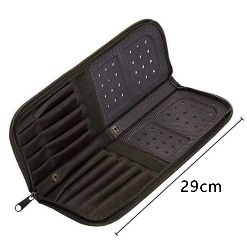 2x, 29Cm Artist Paint Penseel Houder Met Ritssluiting Voor Olie Acryl Aquarel Borstel Ademend Schilderij Set