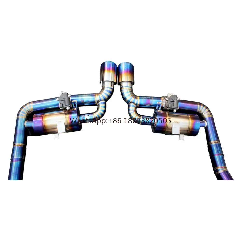Catback de alta calidad para Porshe Cayman 718 Boxster 2,0 T 2,5 T 2007-2014 sistema de escape de titanio con válvula Valvetronic