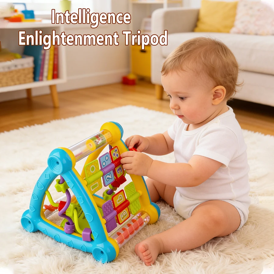Baby Tripod for Fine Motor Skills, Color Recognition, Flipping, Early Childhood Education, and Brain-Training Toys