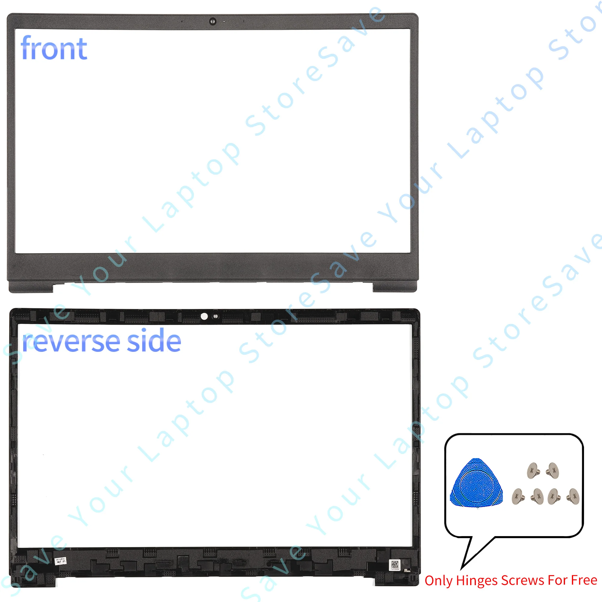 Imagem -03 - Caixa do Portátil para Ideapad Tampa Traseira Moldura Inferior Lcd S14515 340c-15 S145-15iwl S145-15iil S145-15api S145-15igm Case da