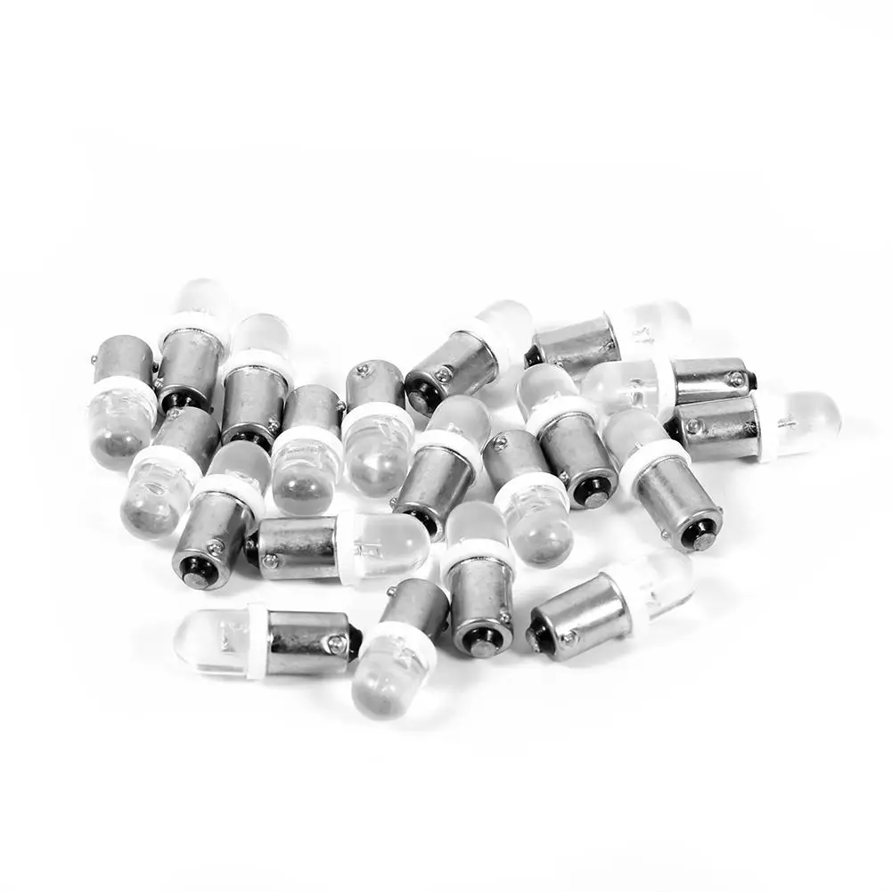 

Car-Styling 20Pcs T11 T4W BA9S H6W 1895 Convex 1LED Car LED Lights for White Dashboard Light Bulb