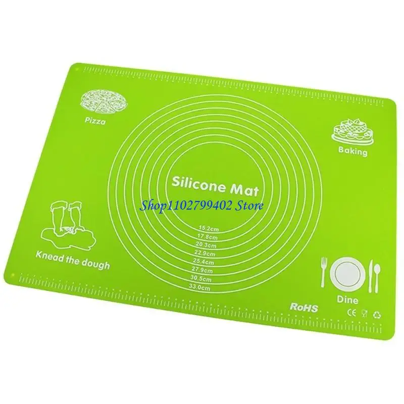 547F Baking Mats with Measurements Easy Clean Kneading Mat Non Slip 6 Colors Choose