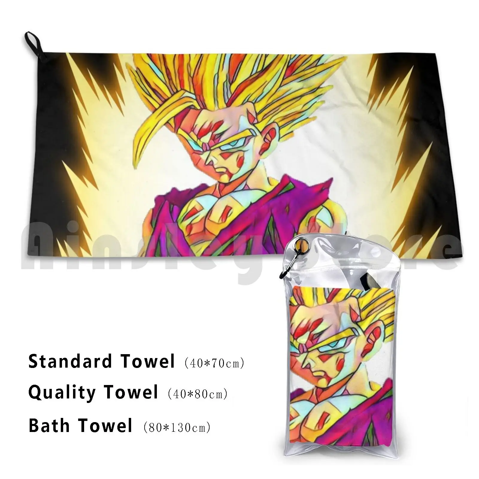 Train Super 2 Teen ( White Text ) Bath Towel Beach Cushion Train Gt Super