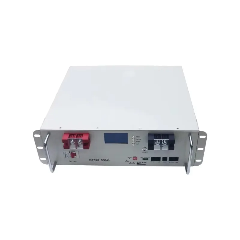 

Renewable 48V 51.2V Rack-Mounted Lifepo4 Battery Pack LCD Display BMS CAN For Portable Power Stations-100Ah 200Ah 300Ah Options