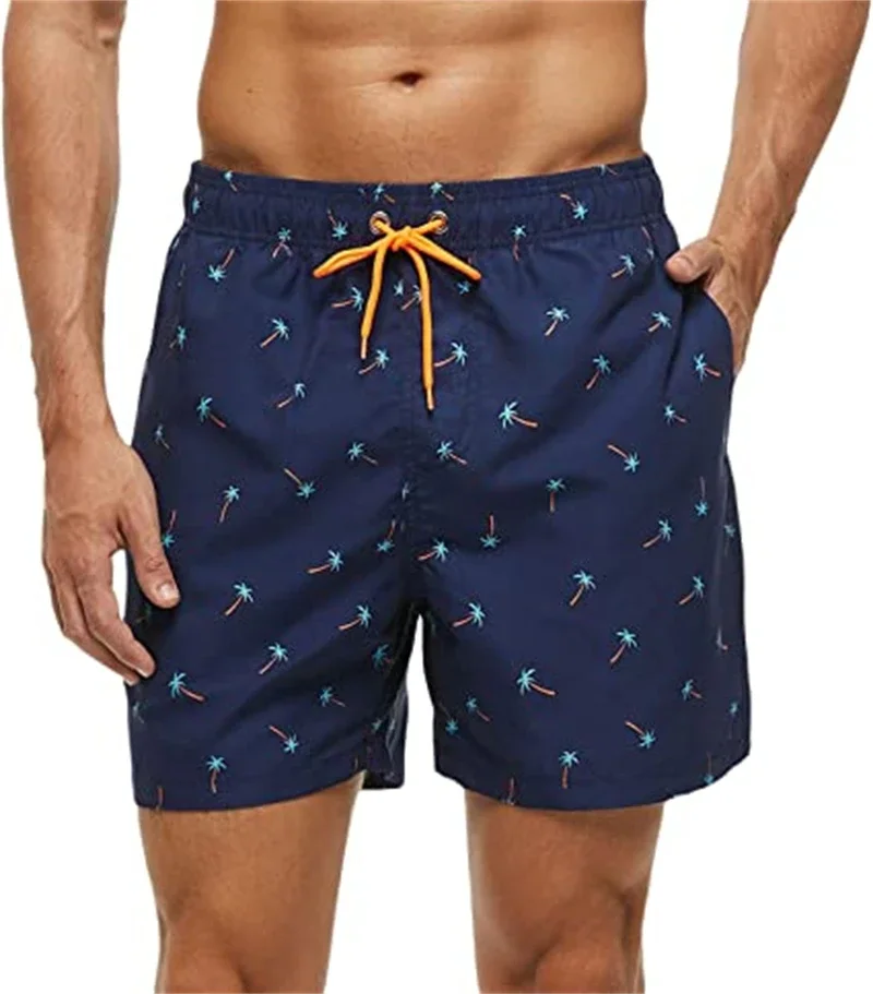 Men Summer Swimwear Beach Shorts For Men Digital Print Male Swimming Trunks Quick Dry Man Surf Board Shorts Beachwear