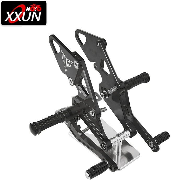 

XXUN аксессуары для мотоциклов, регулируемая задняя подставка для ног, подножки, педаль для Yamaha MT07 FZ07 MT FZ 07 2013-2020